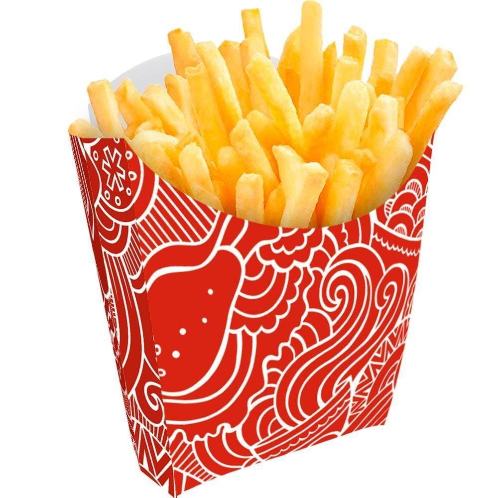 Caixinha Para Batata frita Tam Pequeno 500un Vermelho