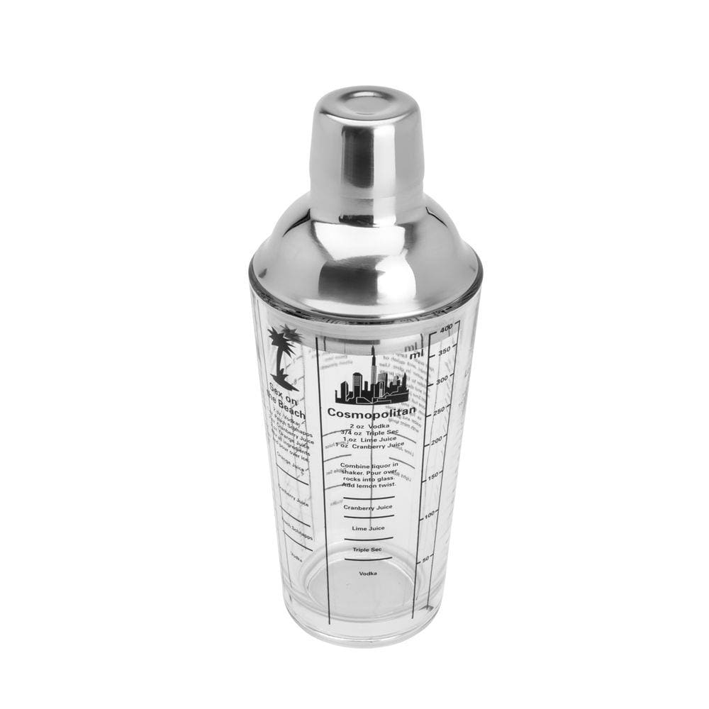 Coqueteleira de Vidro e Aço Inox Coimbra 420ml Lyor