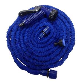 Mangueira Jardim Magica Flexivel Expansivel Elastica 22,5m  Azul