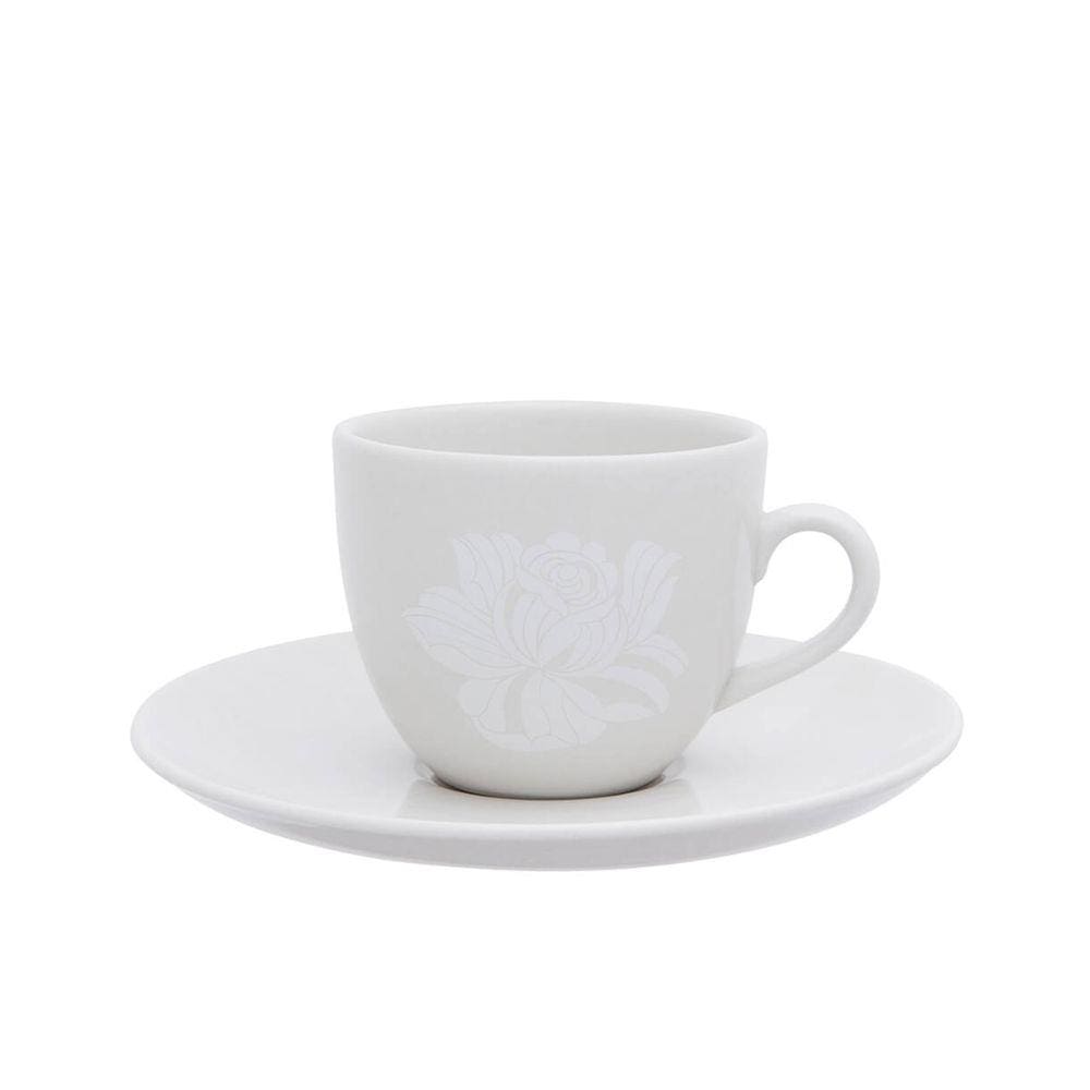 Xícara Chá Porcelana com Pires 200 ml