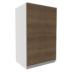 Armário Aéreo Madesa Glamy 40 cm 1 Porta - Branco/Rustic