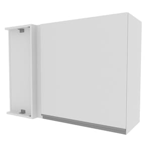 Armário Aéreo de Canto Madesa Glamy 1 Porta - Branco