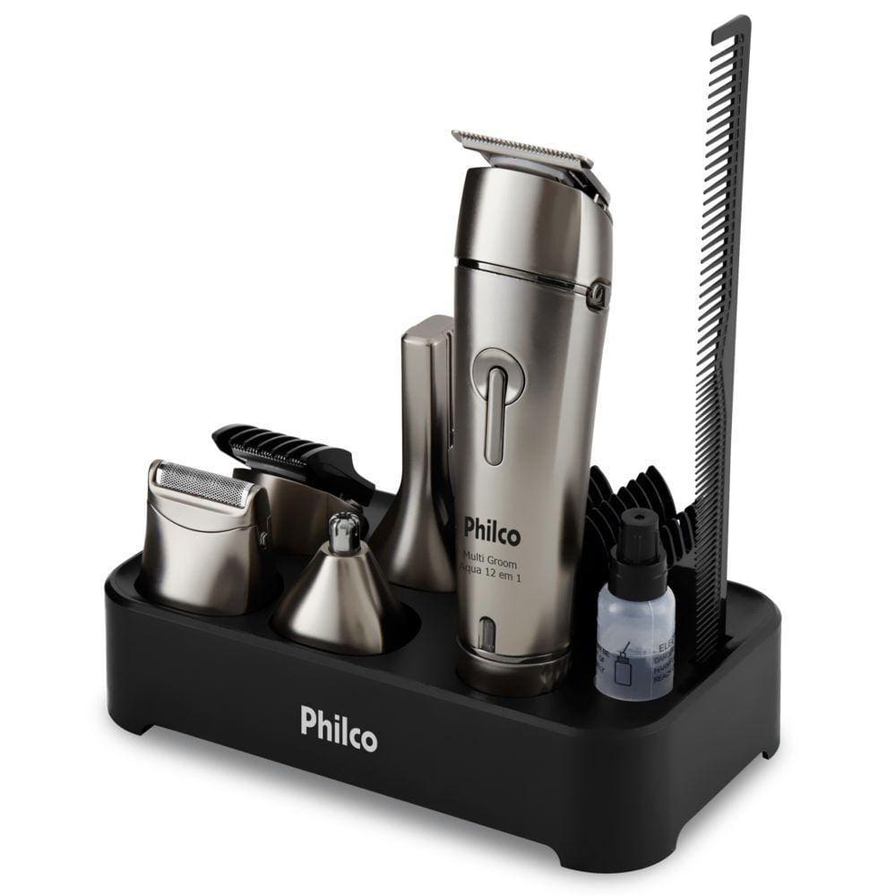 Aparador de Pelos Philco Multi Groom Aqua 12 em 1 PAP03