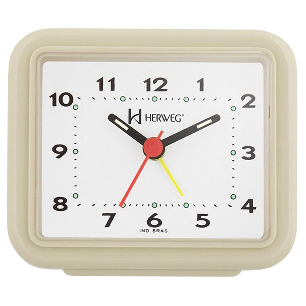 Relógio Despertador Quartz Decorativo Herweg 261232