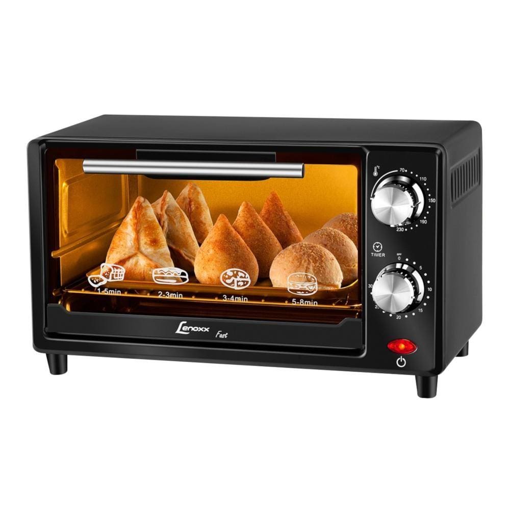 Forno Elétrico Lenoxx Fast PFO 301 9L com Timer Sonoro Preto