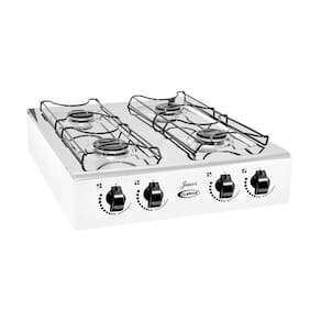 Fogão Portátil Clarice Junior Inox 4 Bocas com Pés Niveladores Acendimento Manual