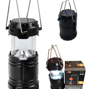Lanterna Luminária Lampião Led Solar Recarregável