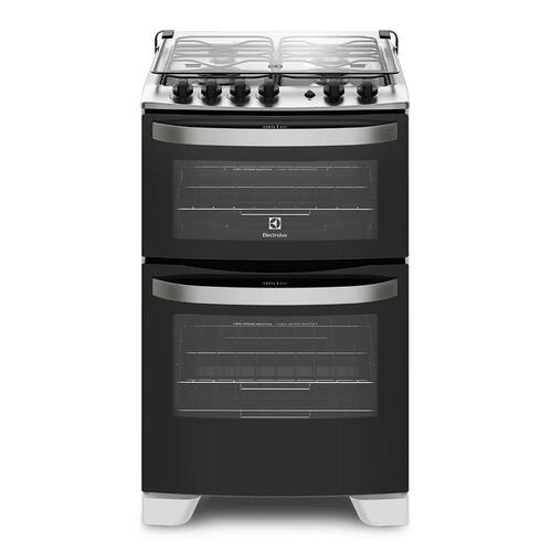 imagem-Fogão De Piso 4 Bocas Duplo Forno e Chama Electrolux (56Dba) - Bivolt