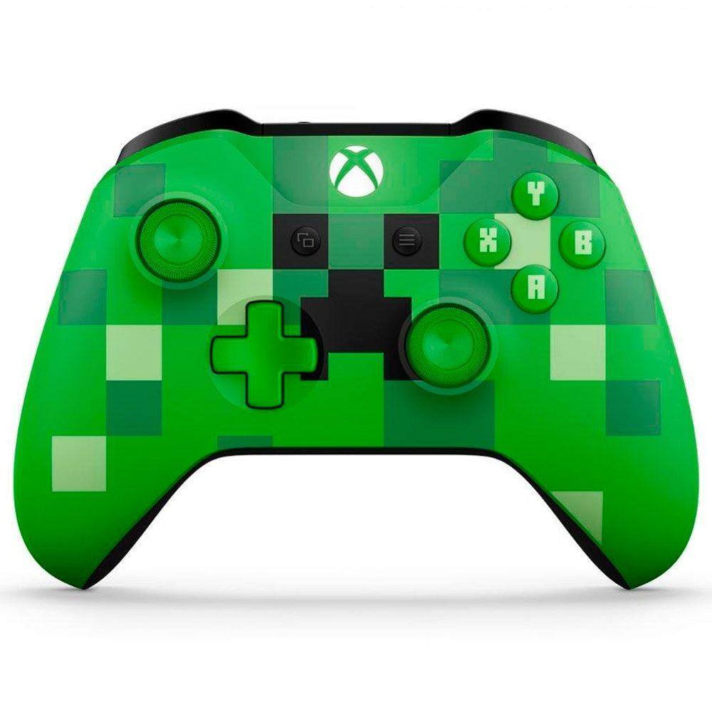 Controle xbox minecraft rosa