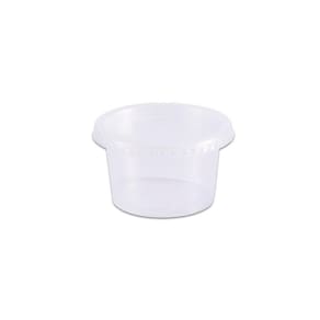 Pote de Plástico Descartável Redondo c/ Tampa 200ml c/ 24un