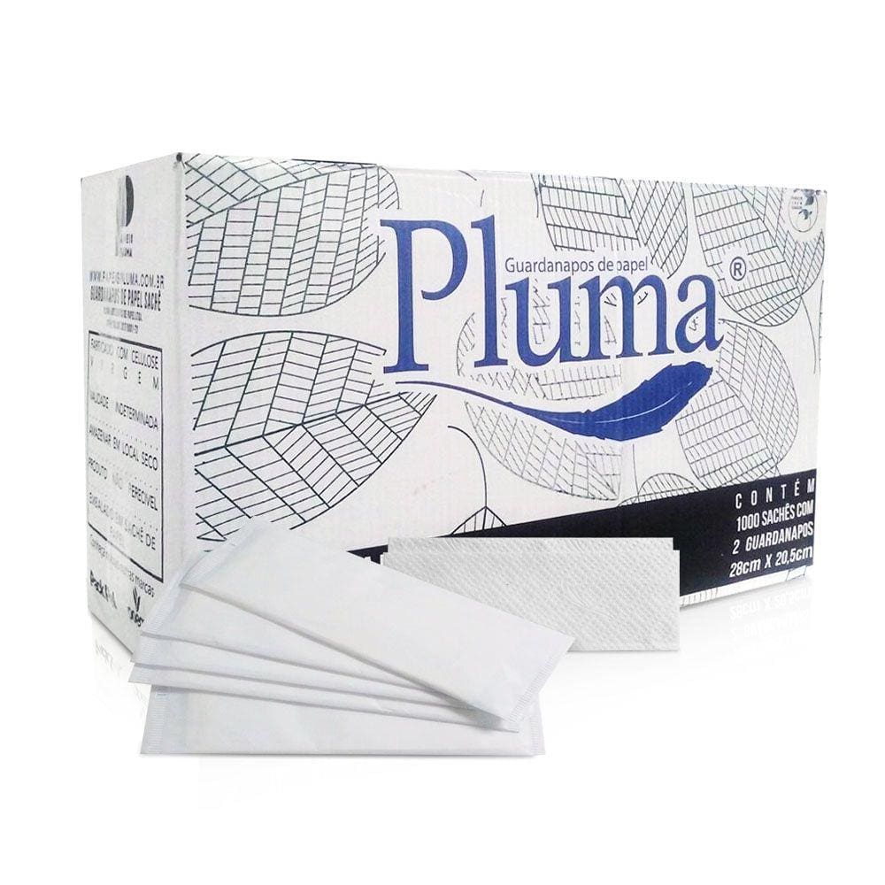 Guardanapo em sachê 20,5x28cm Folha Simples Branco 1000un