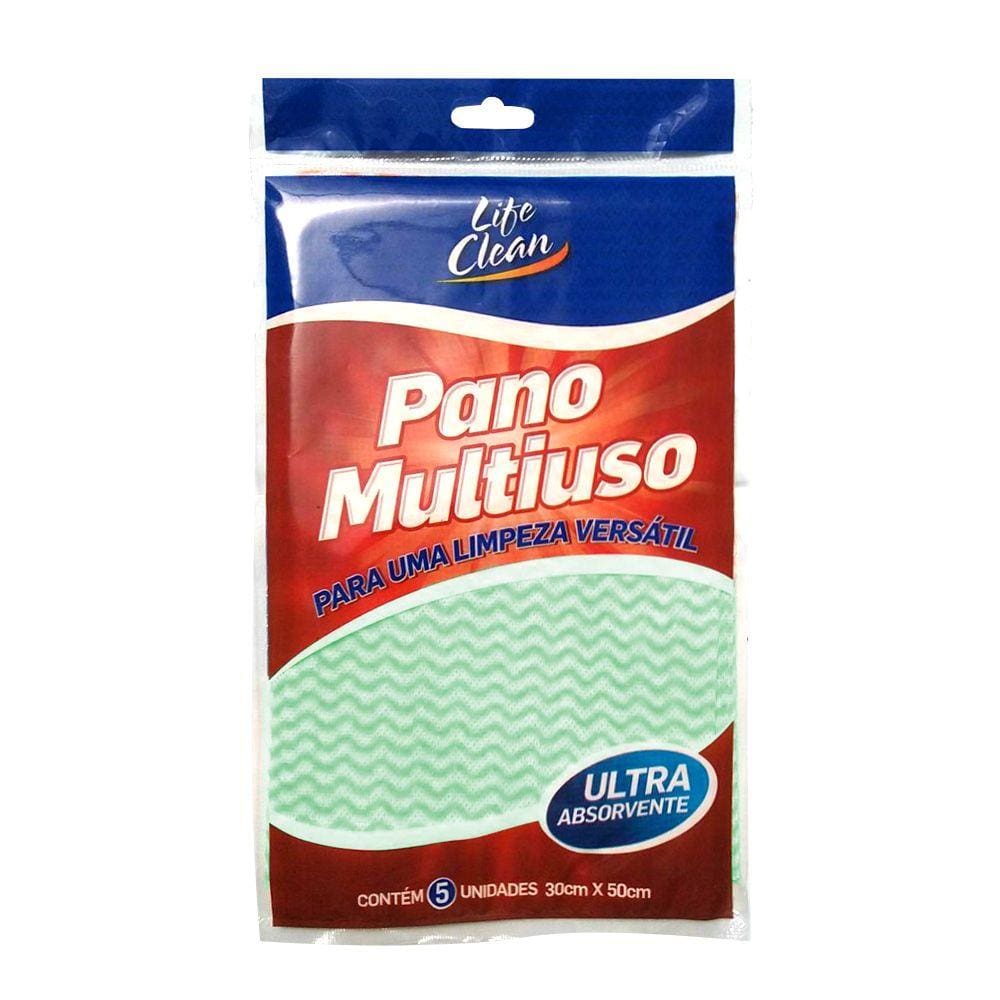 Pano Multiuso Verde 30x50cm 5un