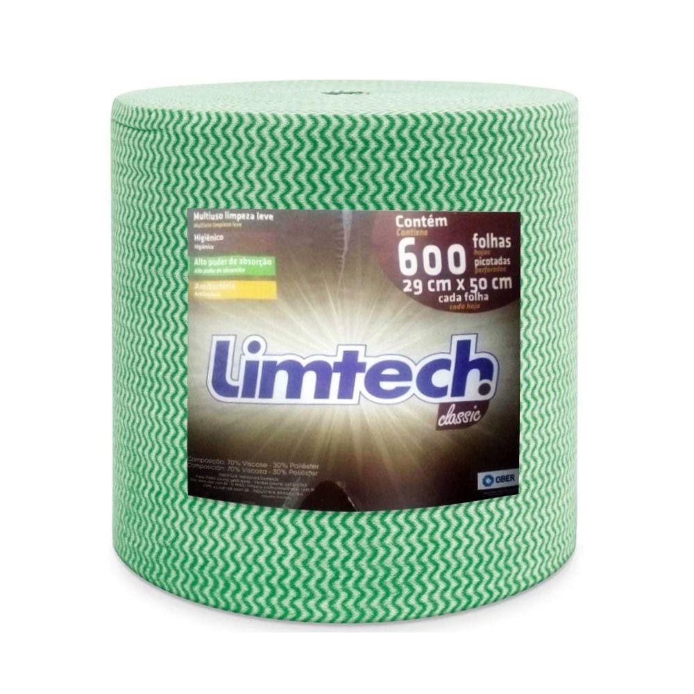 Pano Multiuso Verde Limtech Rolo 29cm x 240m