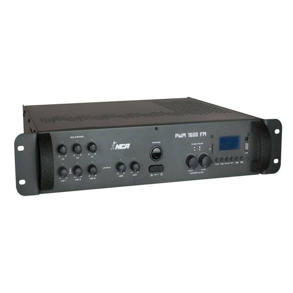 Mixer Amplificado Nca 400W Rms 4 Ohms Pwm1600 Fm Bivolt