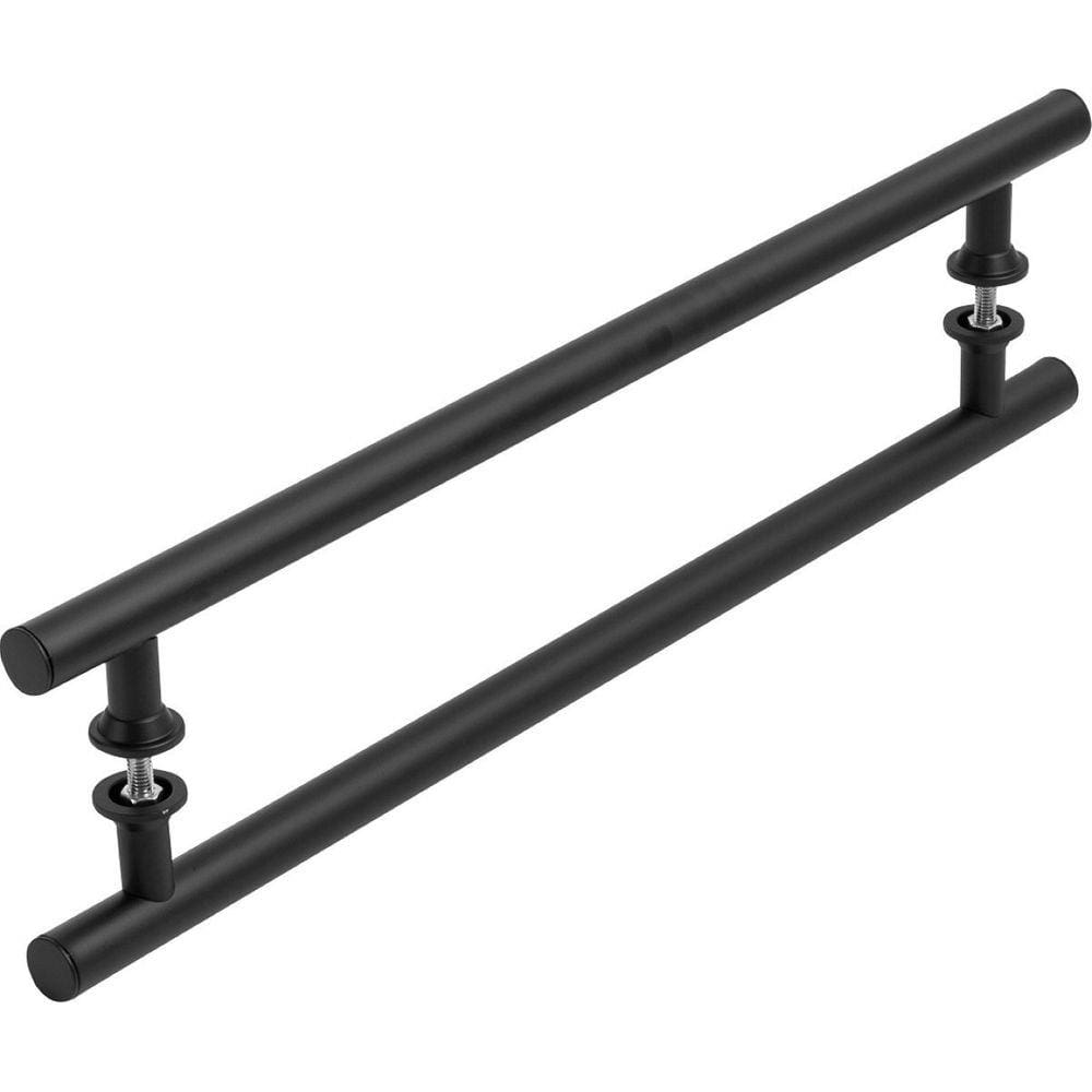 Puxador Preto Para Porta De Vidro E Madeira 40cm