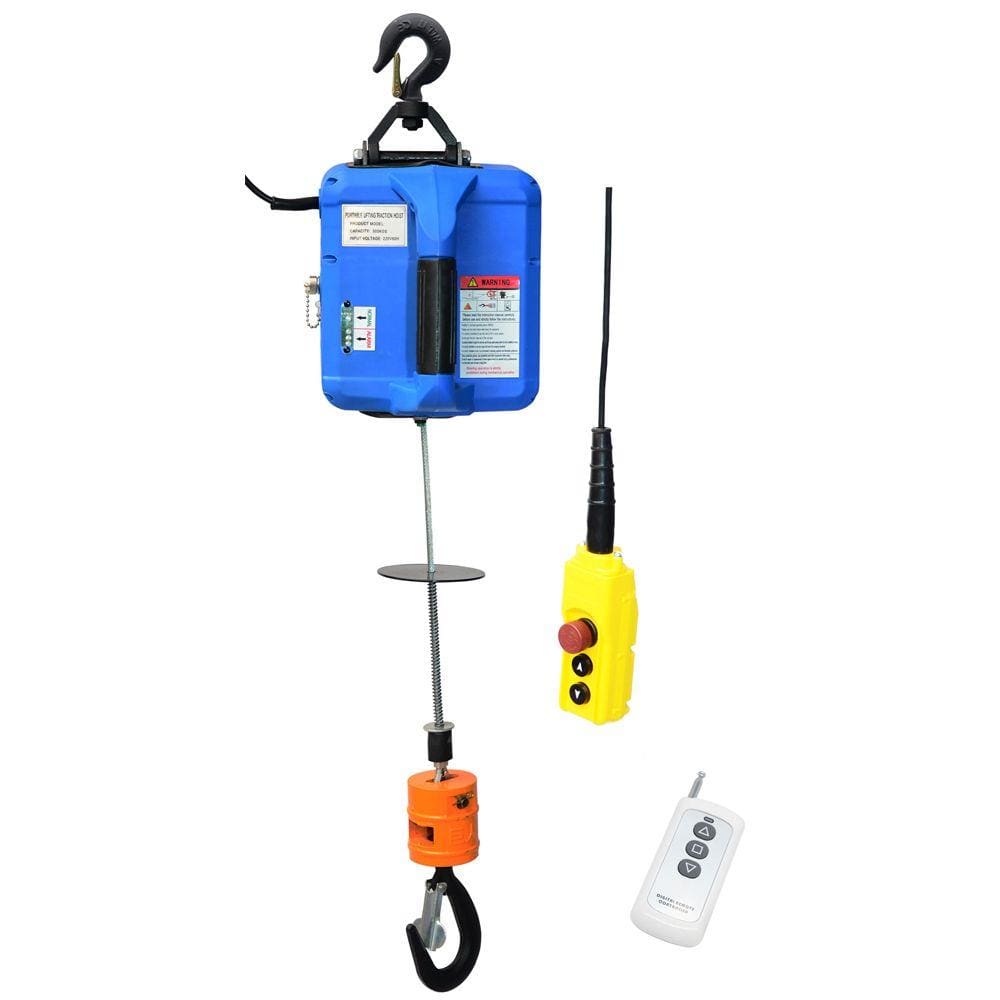 Guicho elétrico portátil 500kg x 7,6m com controle remoto GEP500