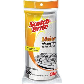 Pano Reutilizável Scotch Brite 20cm X 20cm 58 Unidades 3M