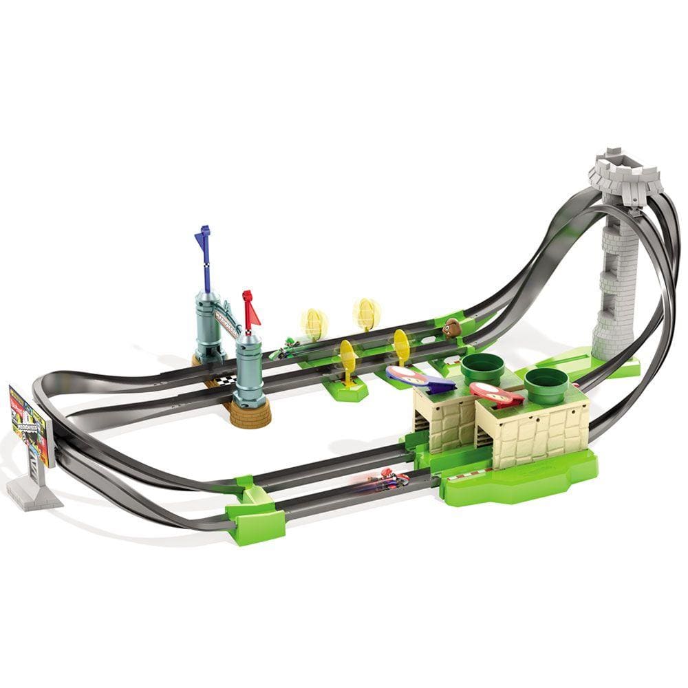 Pista de Percurso e Veículo - Hot Wheels - Mario Kart - Circuito Lite