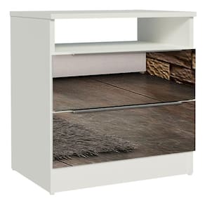 Mesa de Cabeceira Madesa 3227 2 Gavetas com Espelho
