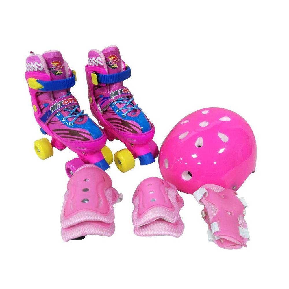 Pattini In Linea Easy Roller Rosa, Misura 31-34, Per Bambini, Sport One