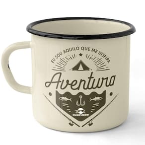 Caneca em Ferro Esmaltado Guepardo UC0701 Estampada