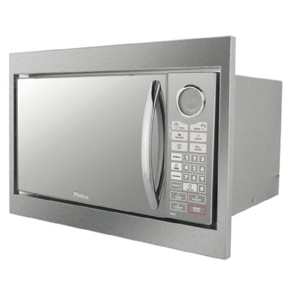 Micro-ondas Philco PME31BM Embutir 30 litros Espelhado 127V