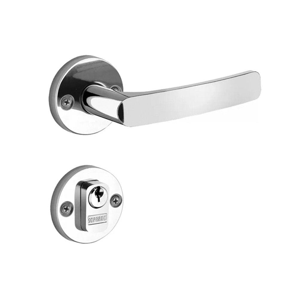 Fechadura Externa Soprano Pali Com Roseta Cromada
