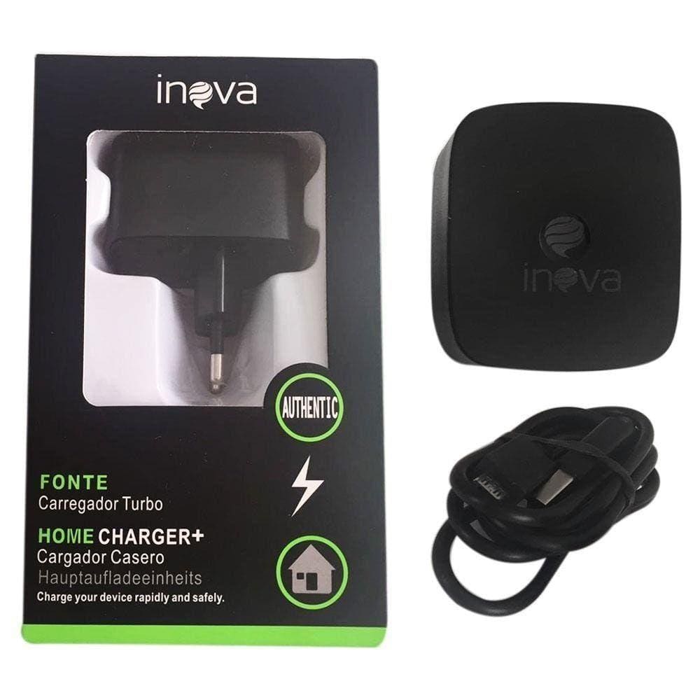Carregador Celular Bivolt V8 TURBO K02 com Cabo - Inova