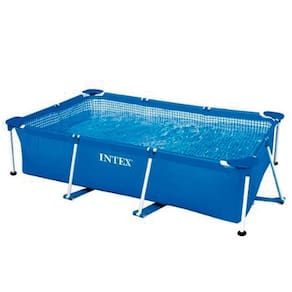 Piscina Estrutural Retangular 3.834 Litros Pvc Armação Intex
