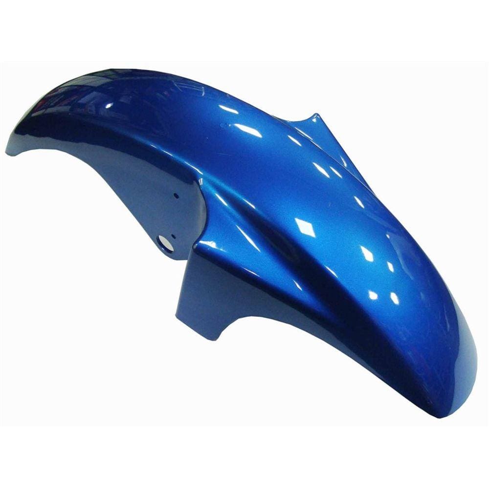 Paralama Ybr 125 2000 A 2008 C/ Suporte Cores - Azul 2004 2005