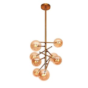 Lustre Pendente com 8 Bolas G9