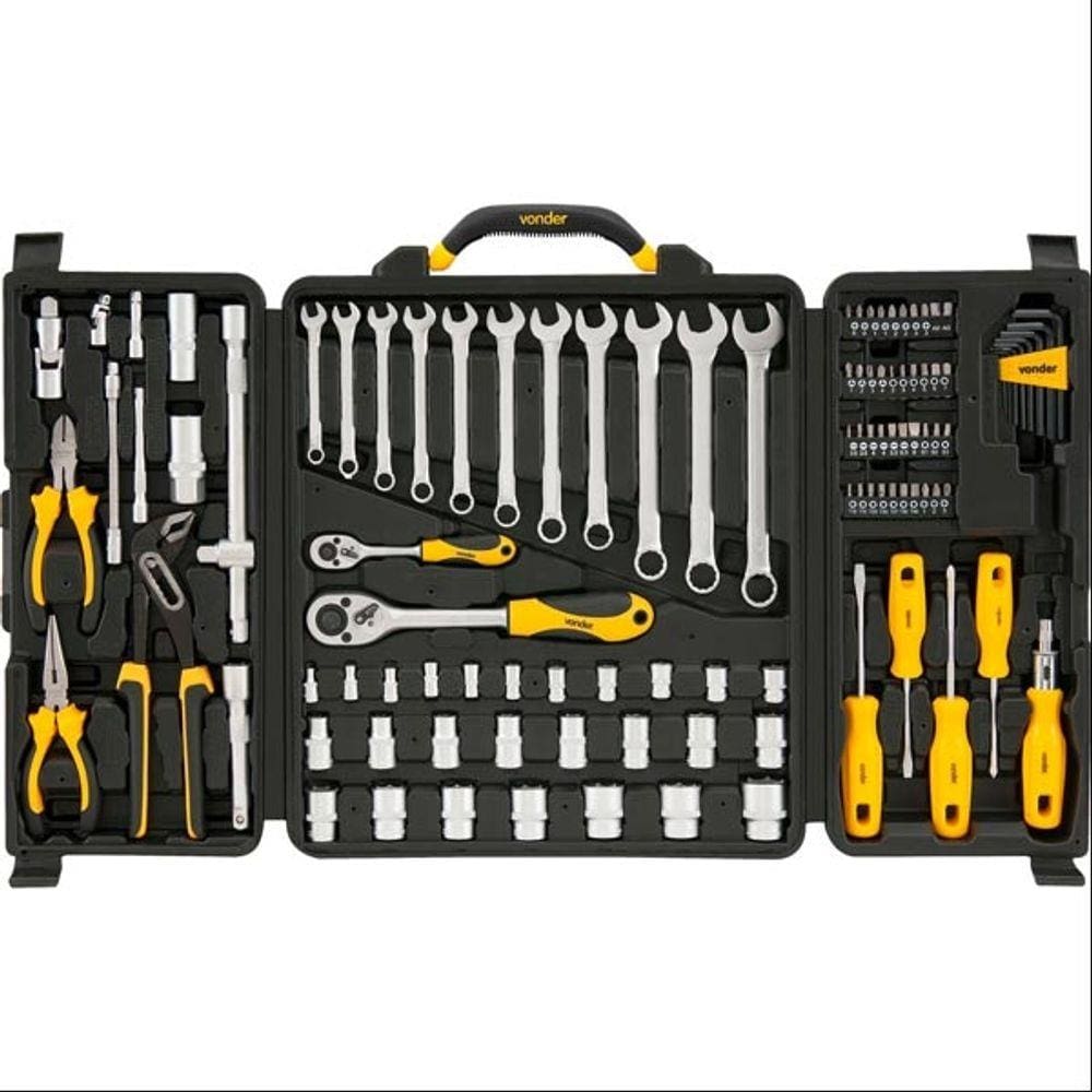 Kit de Ferramentas 110 Peças com Maleta Vonder
