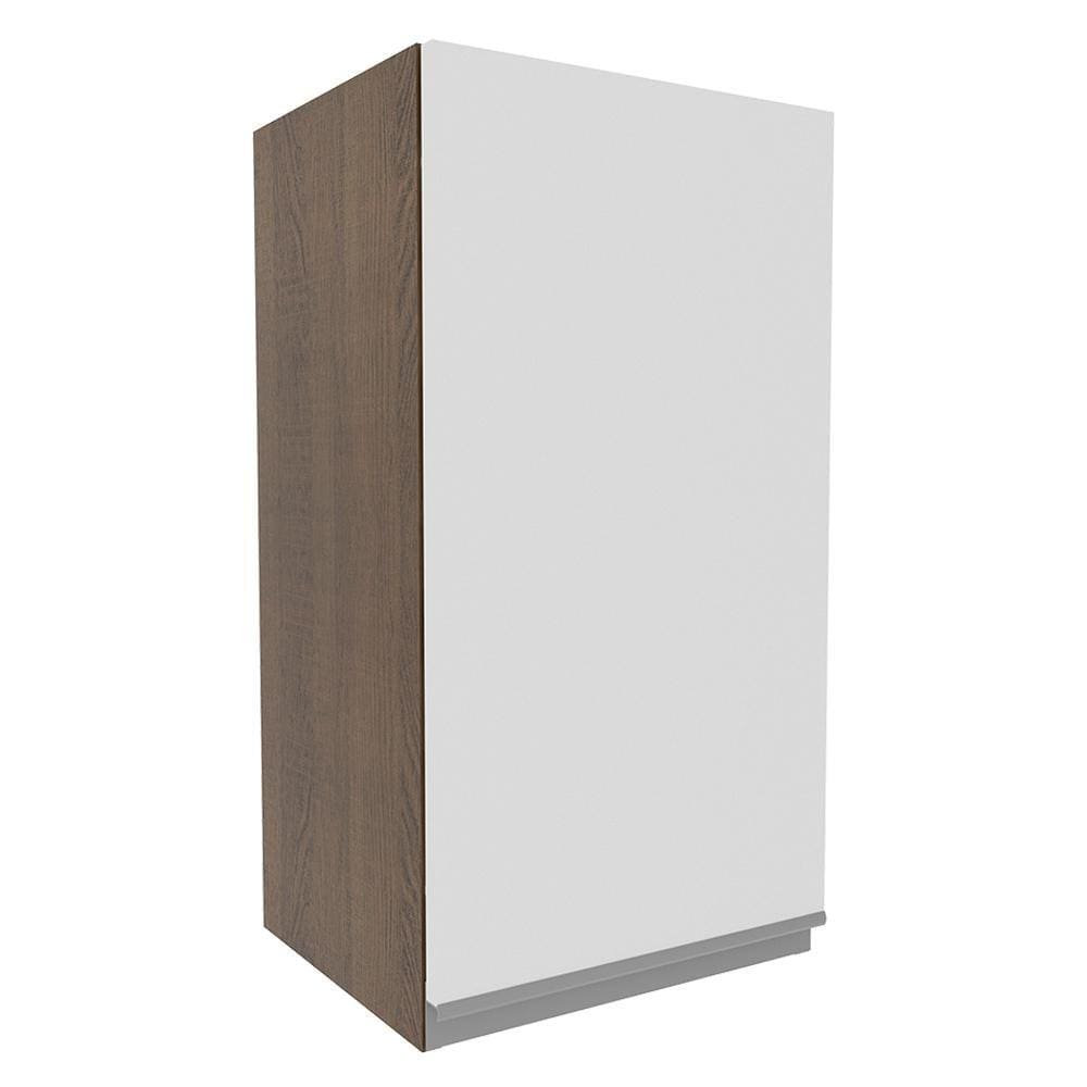 Armário Aéreo Madesa Glamy 35 cm 1 Porta - Rustic/Branco