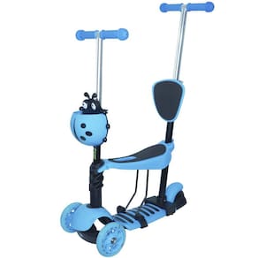 Patinete Infantil 3 Rodas 3x1 Scooter Cadeirinha - Importway BW-048AZ Azul
