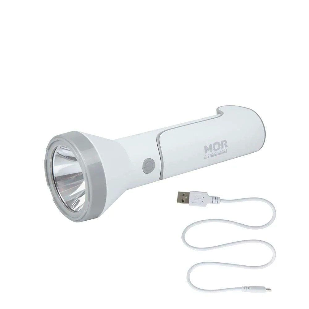 Lanterna e Luminária 140 lm Super LED Recarregável - MOR