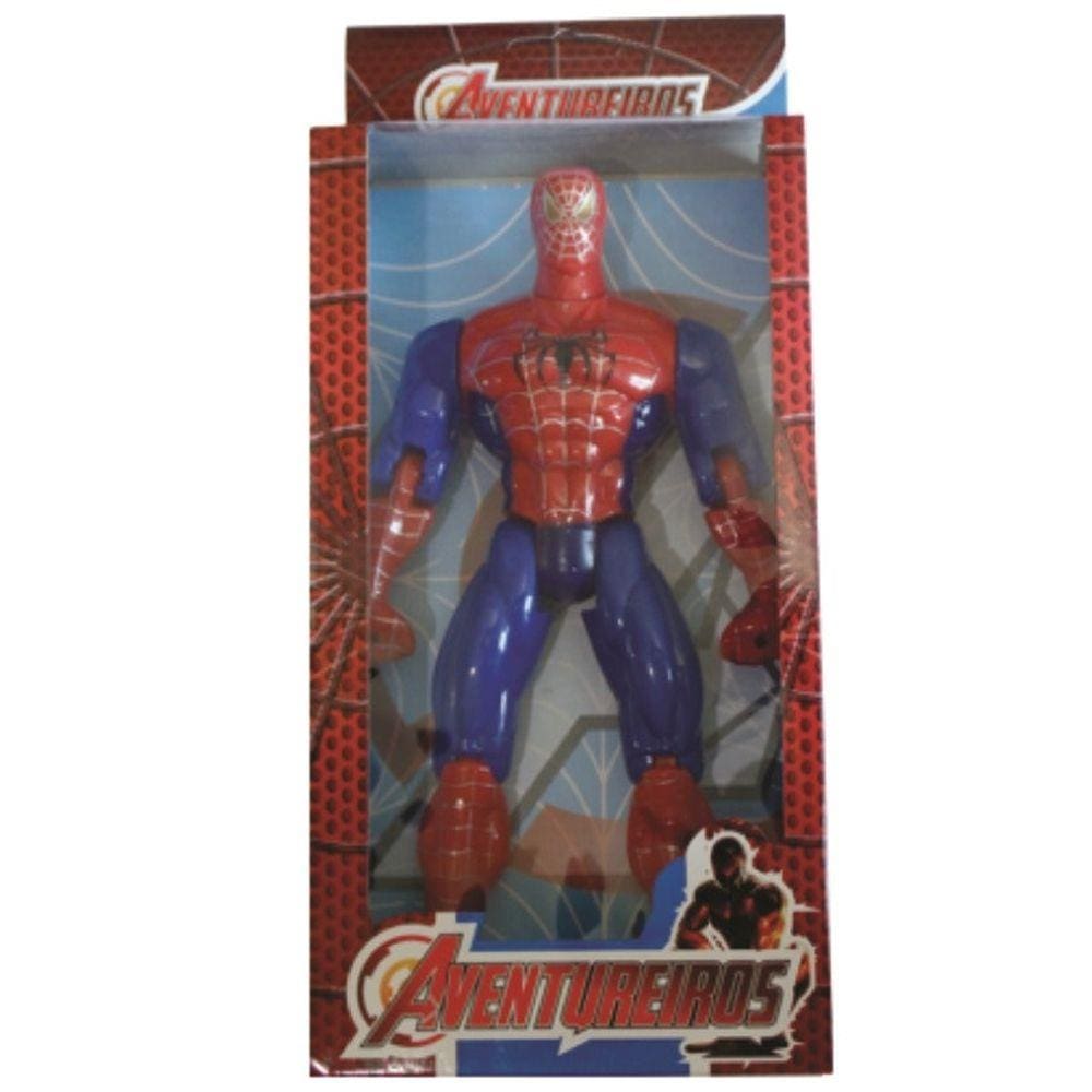 Boneco homem aranha aventureiros com luz