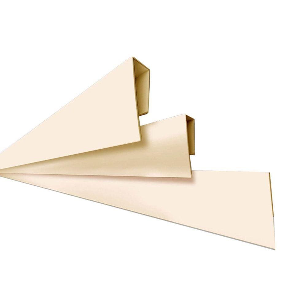 Rodaforro Perfil U Polifort para Acabamento Lateral 8mm x 3cm x 6,00m Barra - Só vendido em conjunto com o forro Nogueira