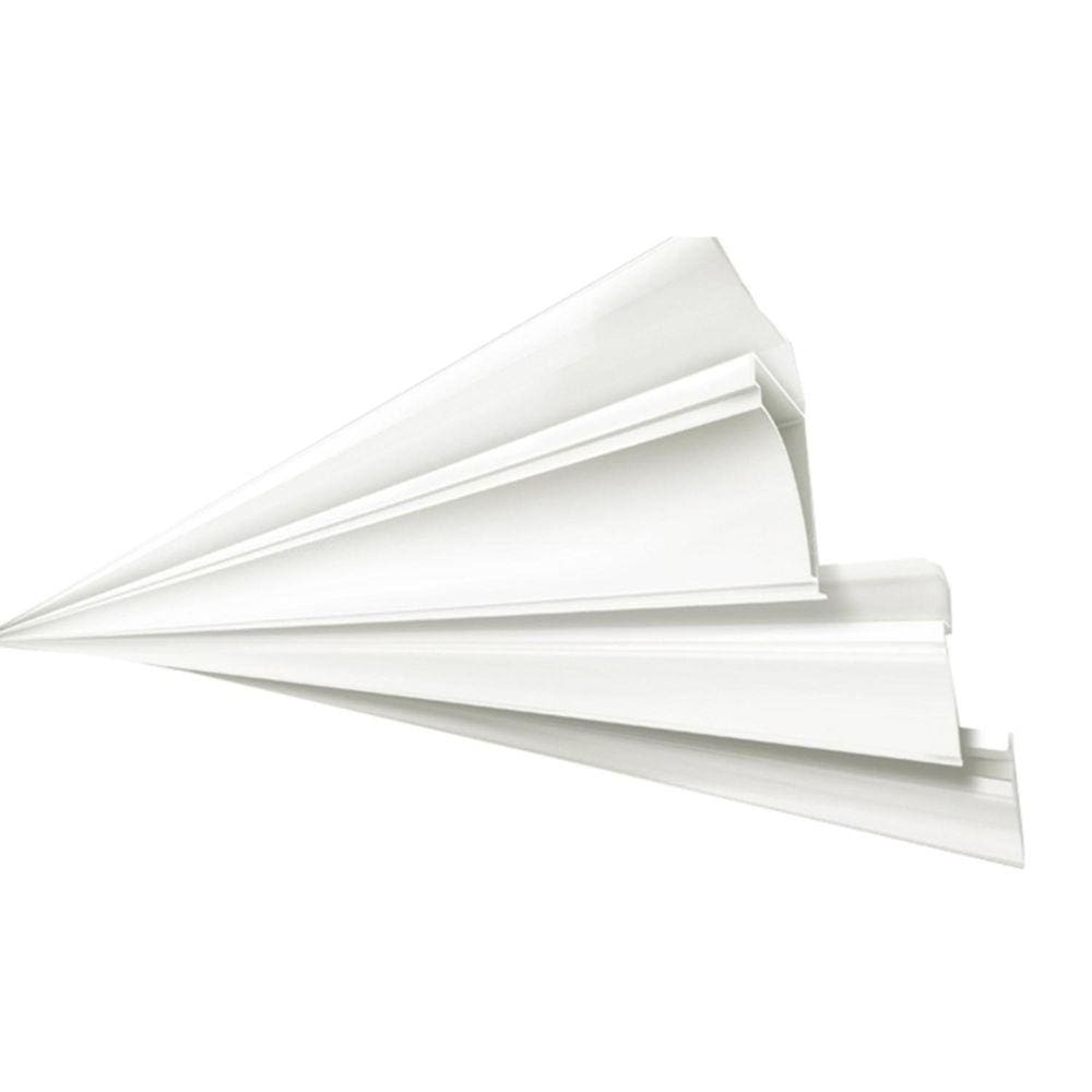 Meia Cana Polifort 8mm x 38mm x 6,00m Barra Branco Neve