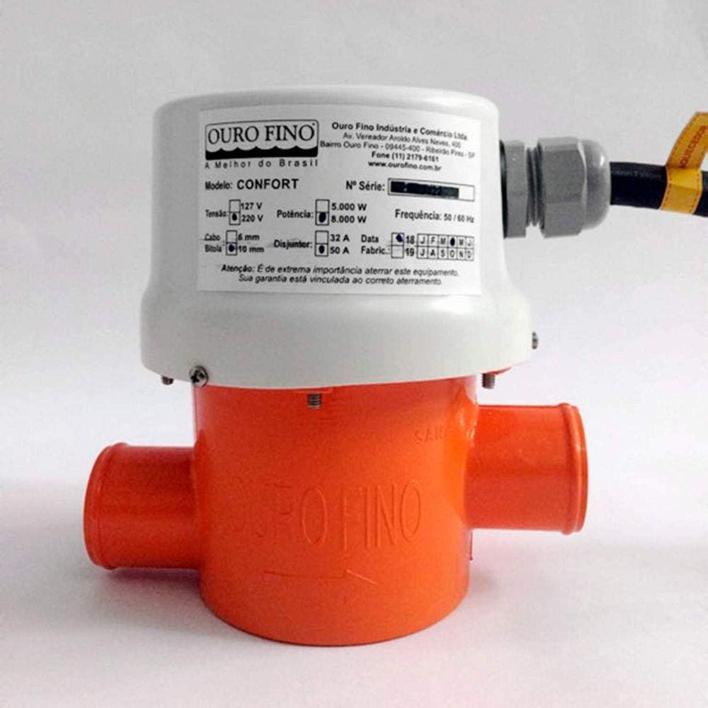 Aquecedor Digital para Hidromassagem Ouro Fino 8000 Watts - 220 V Branco