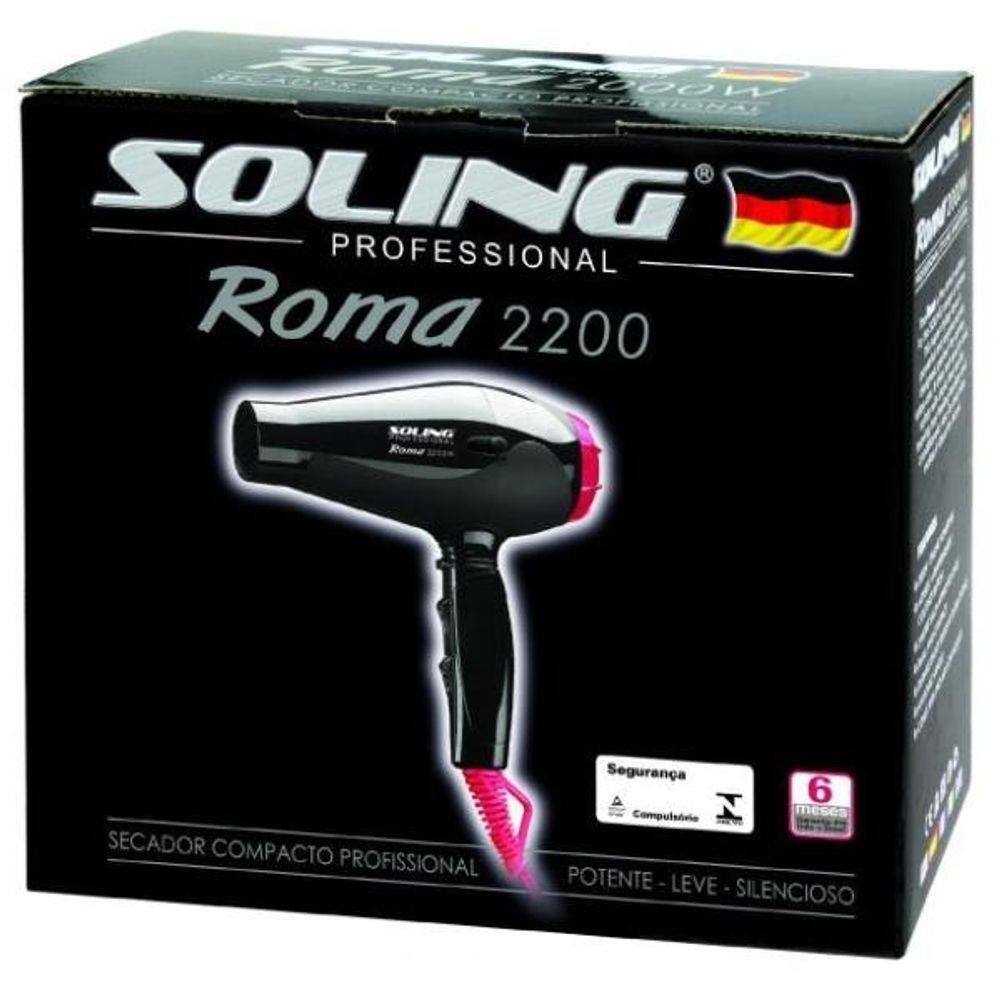 Secador de Cabelo Soling Dubai 2500 Leve e Silencioso