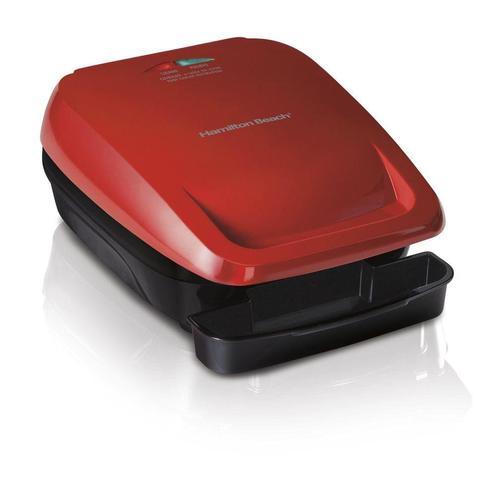 Grill Elétrico Hamilton Beach Vermelho 1005w 220V