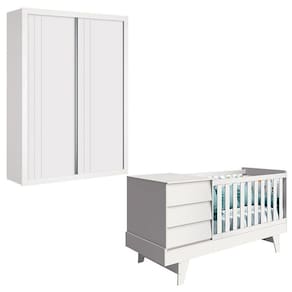 Berço Multifuncional e Guarda Roupa - Prince