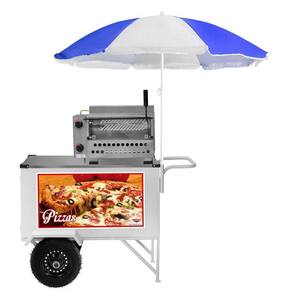 Carrinho de Pizza e Minipizza com Rodas Pneumáticas e Guarda Sol - Cefaz
