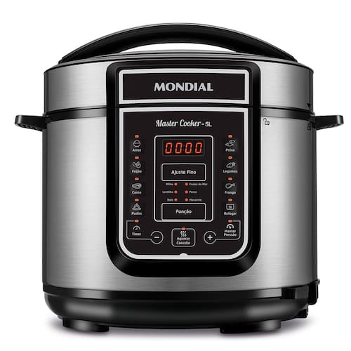 imagem-Panela Elétrica de Pressão Mondial Digital Master Cooker PE-38 5L - Preta - 220V