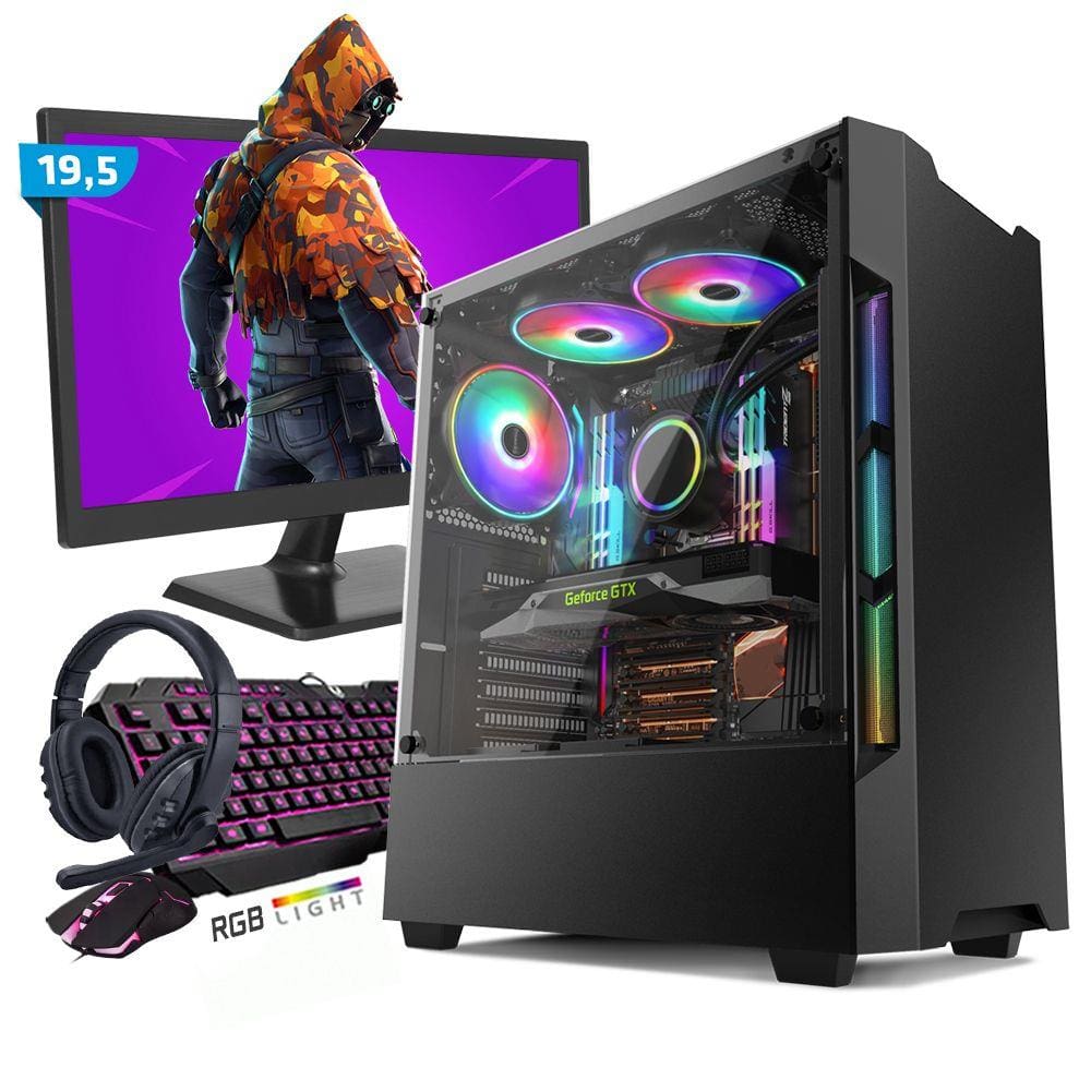 Pc Gamer I7 Placa De Video 8gb 16gb Ssd Monitor + Kit Gamer