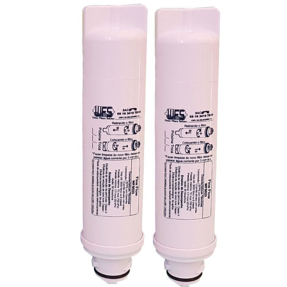 Kit 2 Filtro Refil Para Purificador de Água Electrolux - modelos PE 11 - PA 21 - PA 26 - PA 31
