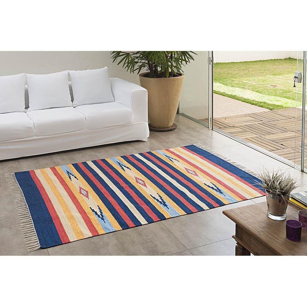Tapete Kilim 1,40Mx2,00M Algodão Desenho 002 Niazitex
