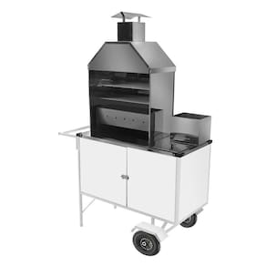 Carrinho De Churrasco Luxo Com Rodas Pneumáticas BL04P Cefaz