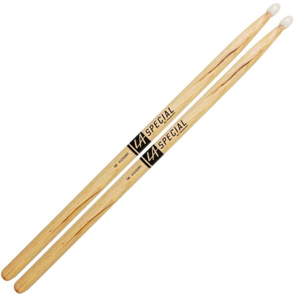 Baqueta Pro Mark 5B Ponta de Nylon LA5BN La Special Hickory