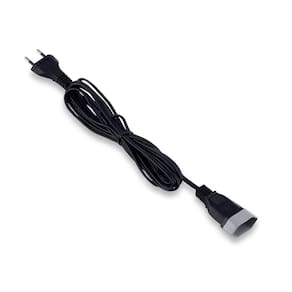 Cordão Prolongador Bipolar Preto 3 Metros Force Line